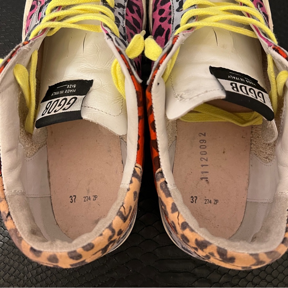 HTF GOLDEN GOOSE Multi COLOR Leopard SUPERSTAR Penstar 37 - Picture 11 of 12